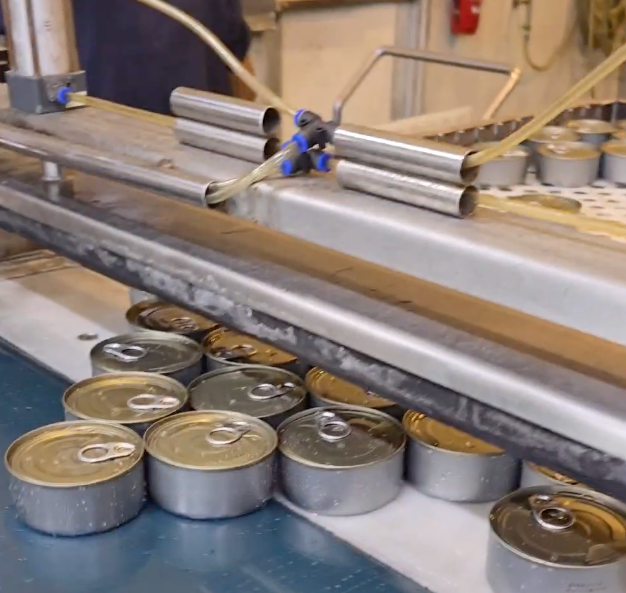 Top Tide Canning — Tuna Cans on Production Line